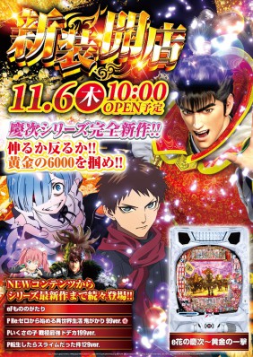 11/6  大型新装開店